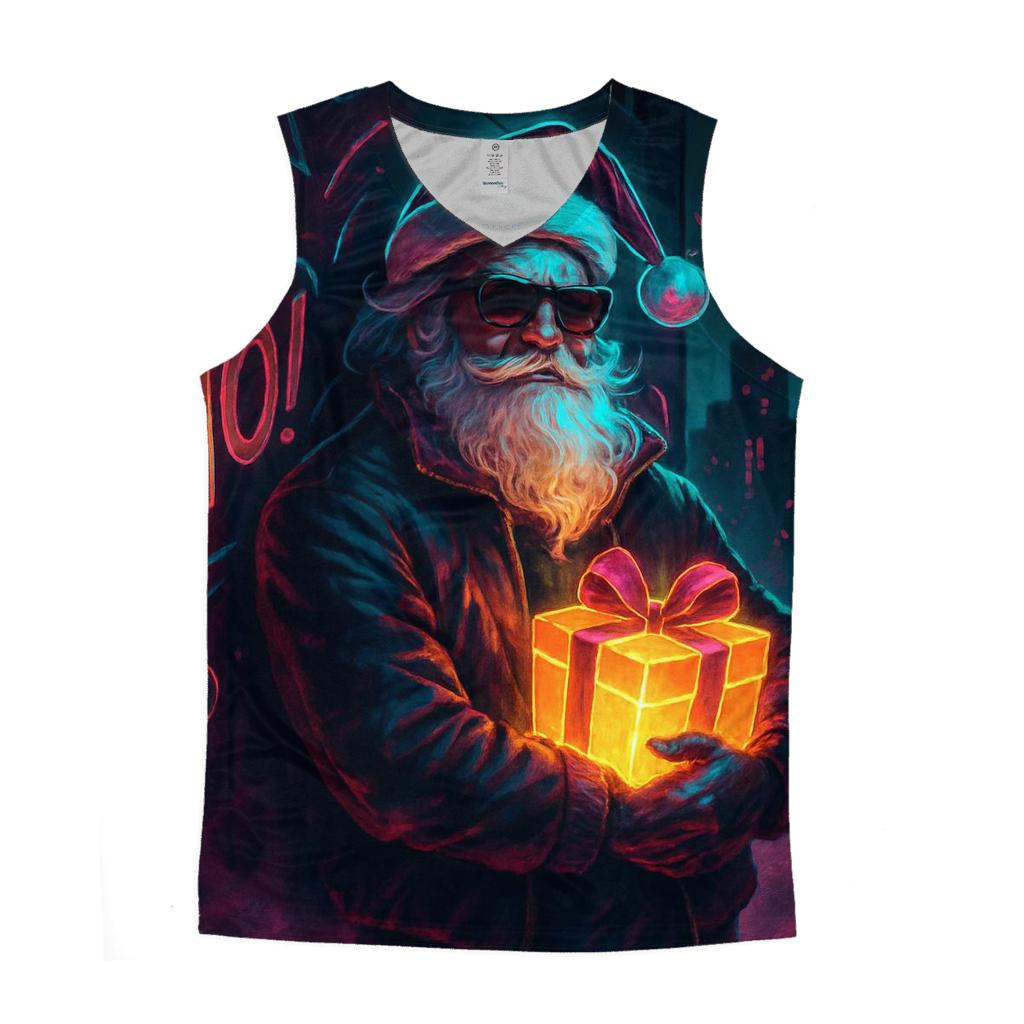 Neon Streetwear Santa personalized athletic tanks