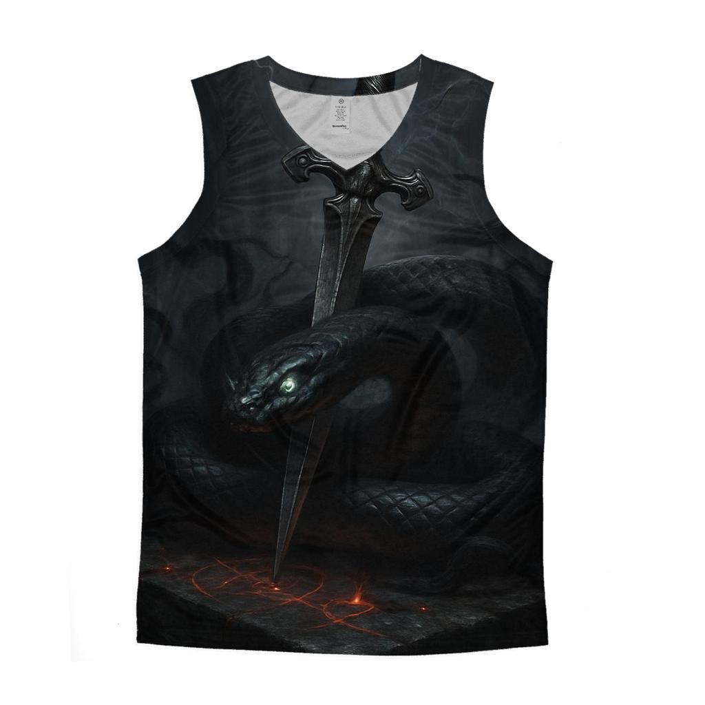 Serpent And Dagger Of Midnight Altar sports performance tank tops