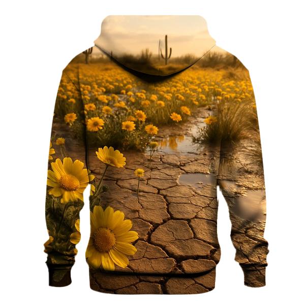 Desert Marigold After Rare Rain printed hoodies