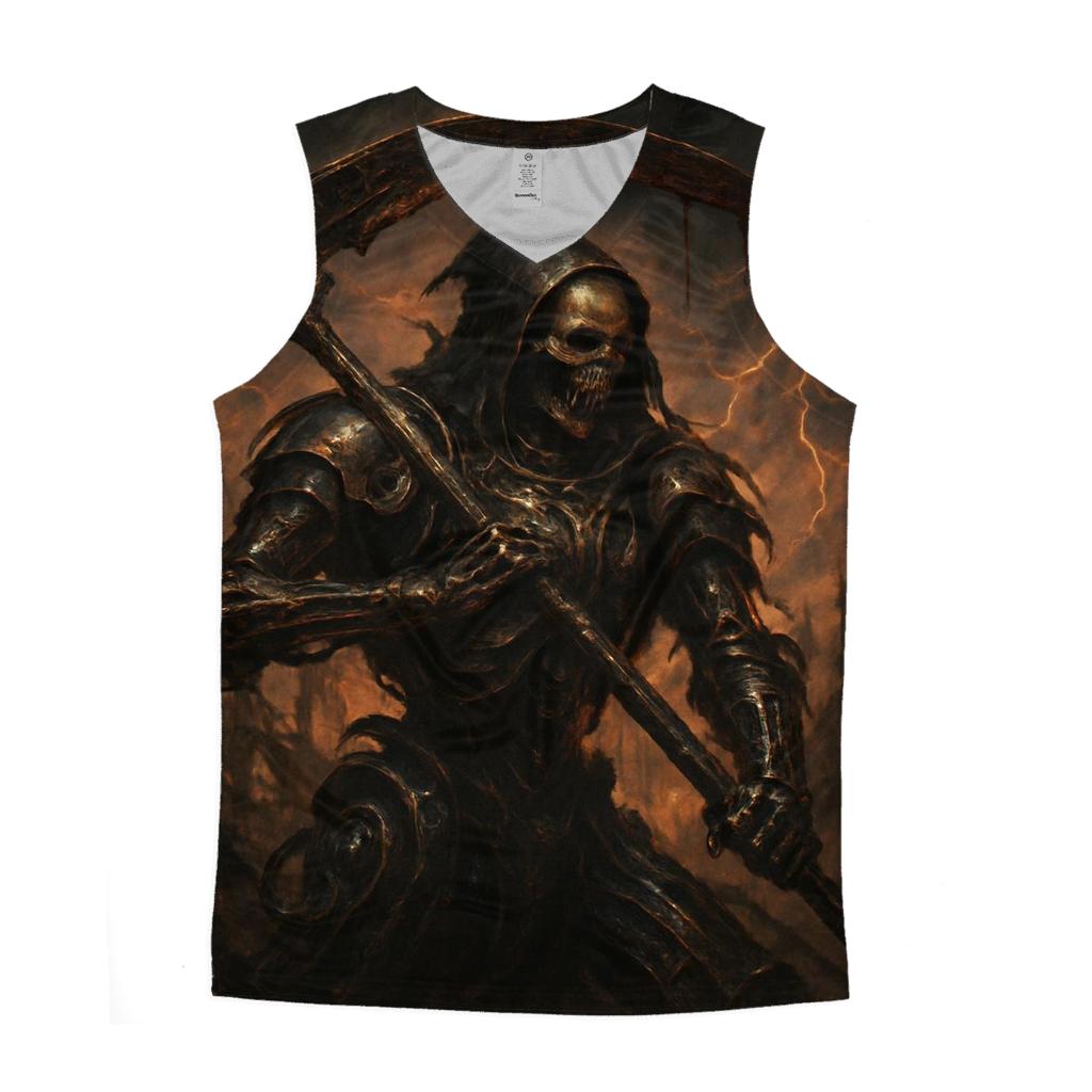 Requiem For The Iron Reaper cotton sleeveless tops