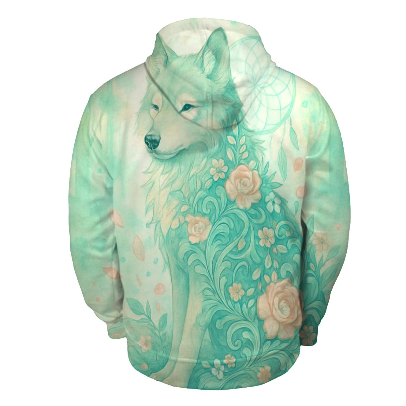 Floral Sentinel zip-up hoodies