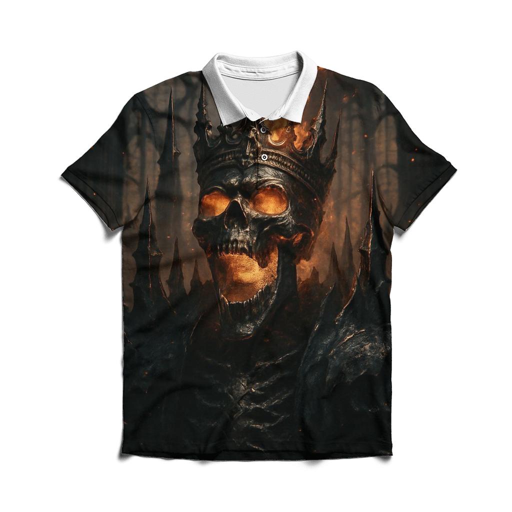 Obsidian Skull Sovereign custom polo shirts