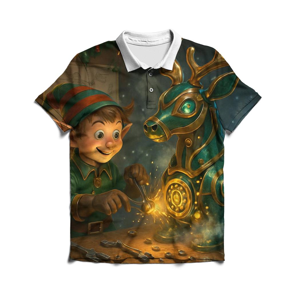 Mistletoe Mechanic Workshop custom polo shirts