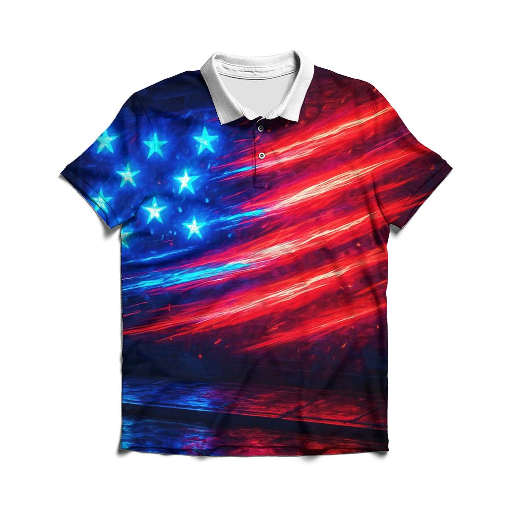 Neon Freedom Surge classic pique polos
