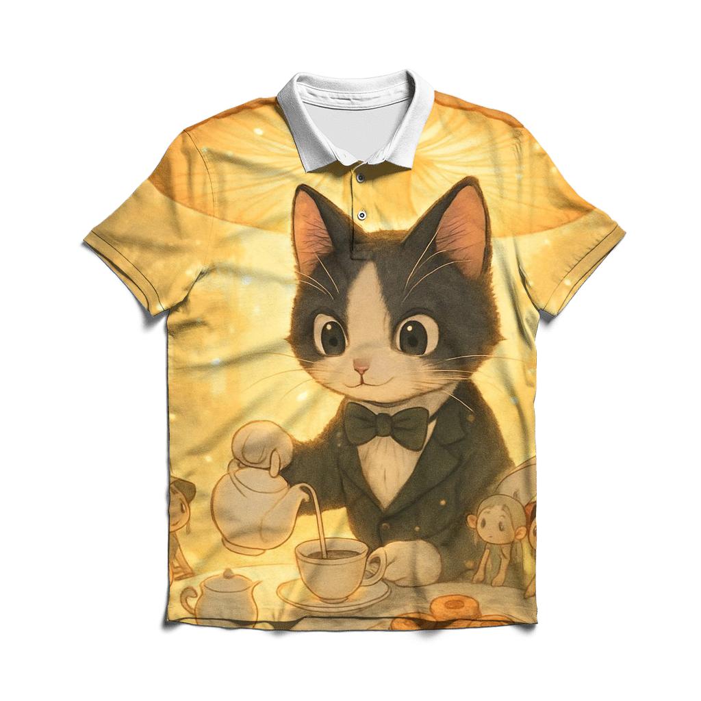 Tea Party Tuxedo stylish collar polo tees