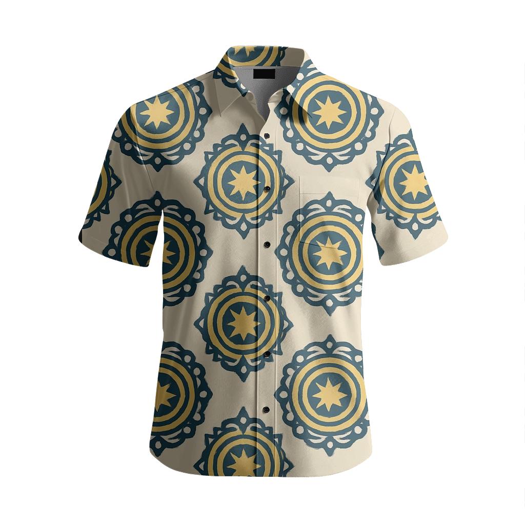 Celestial Medallion Repeat personalized embroidery shirts