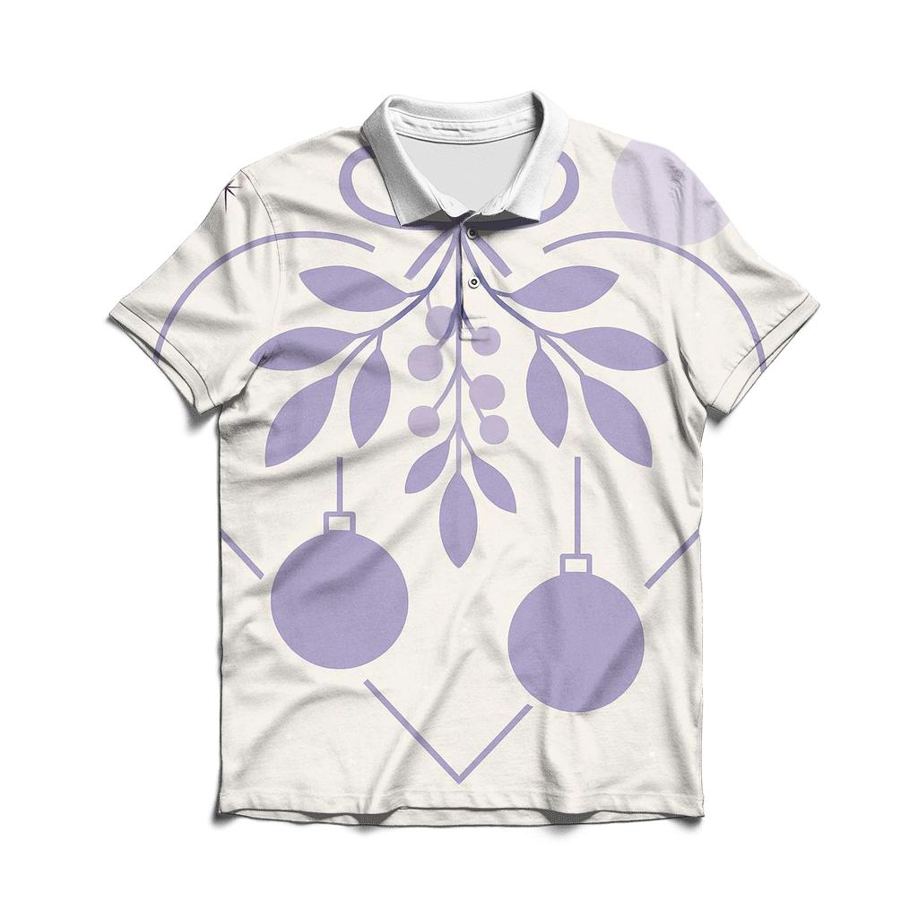 Merry Math Of Mistletoe personalized polo shirts