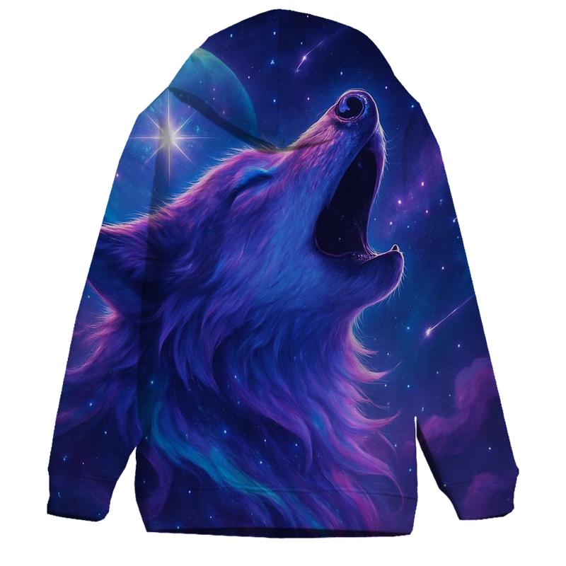 Nebula Howl embroidered hoodies