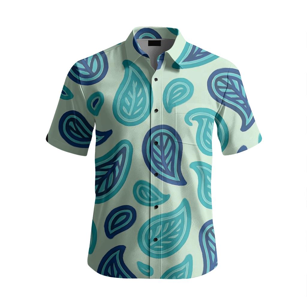 Orbiting Paisley Scatter branded embroidered shirts