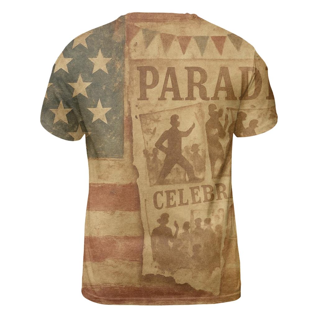 Vintage Parade Collage personalized full print shirts