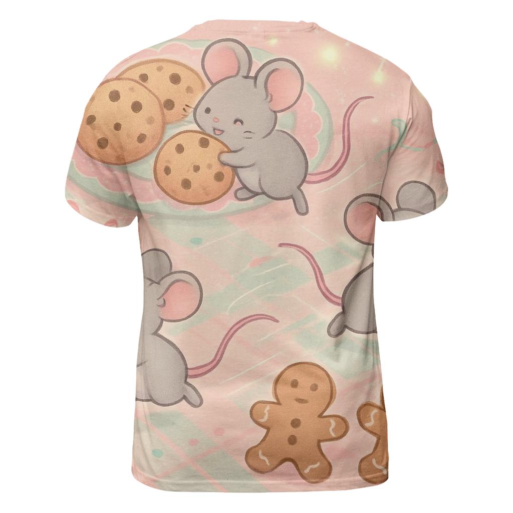 Holiday Cookie Heist artistic all-over print tops