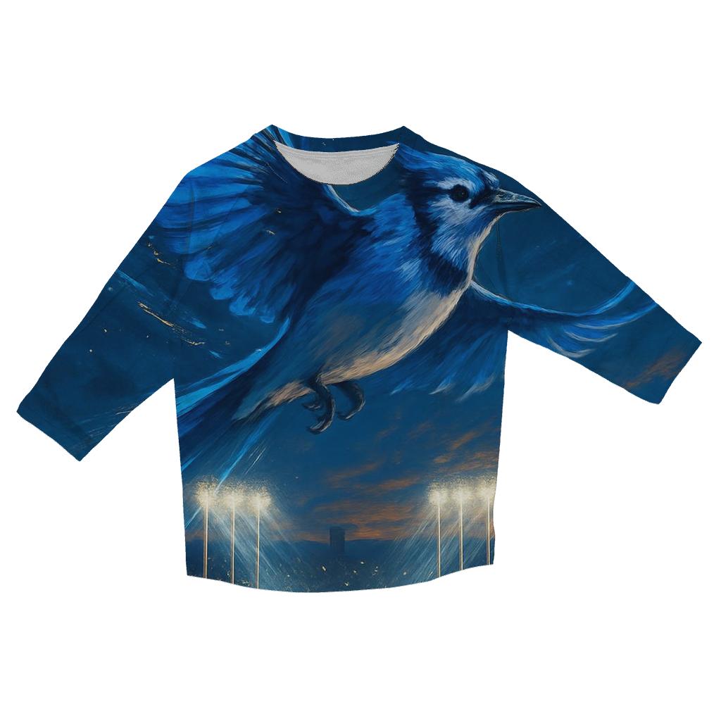 Blue Jay Stadium Soar fashion 3/4 sleeve shirts