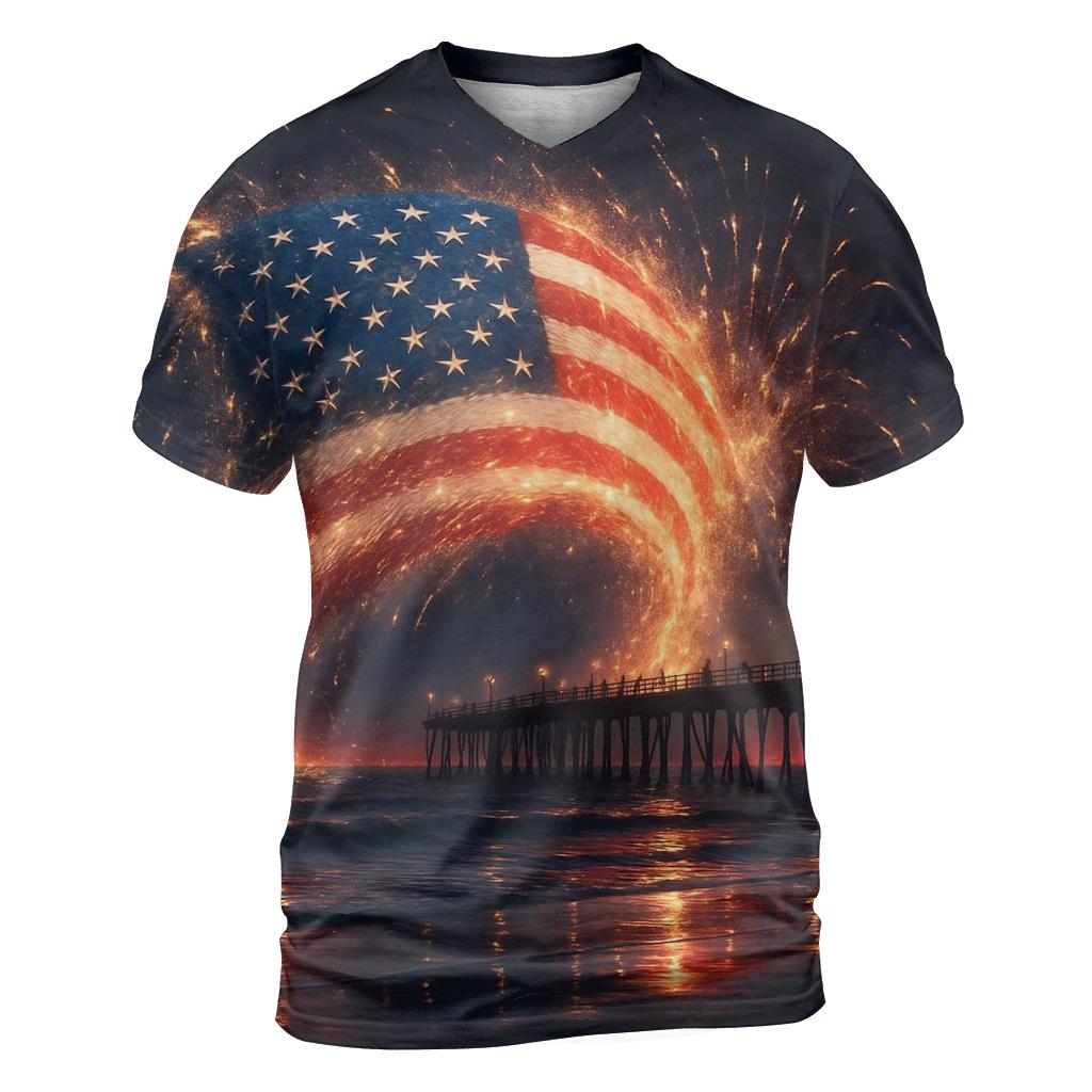 Firework Tidal Standard statement graphic shirts