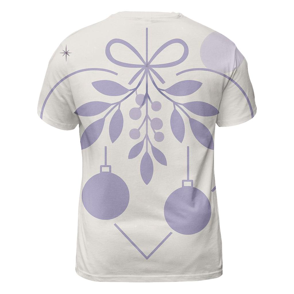 Merry Math Of Mistletoe artistic all-over print tops