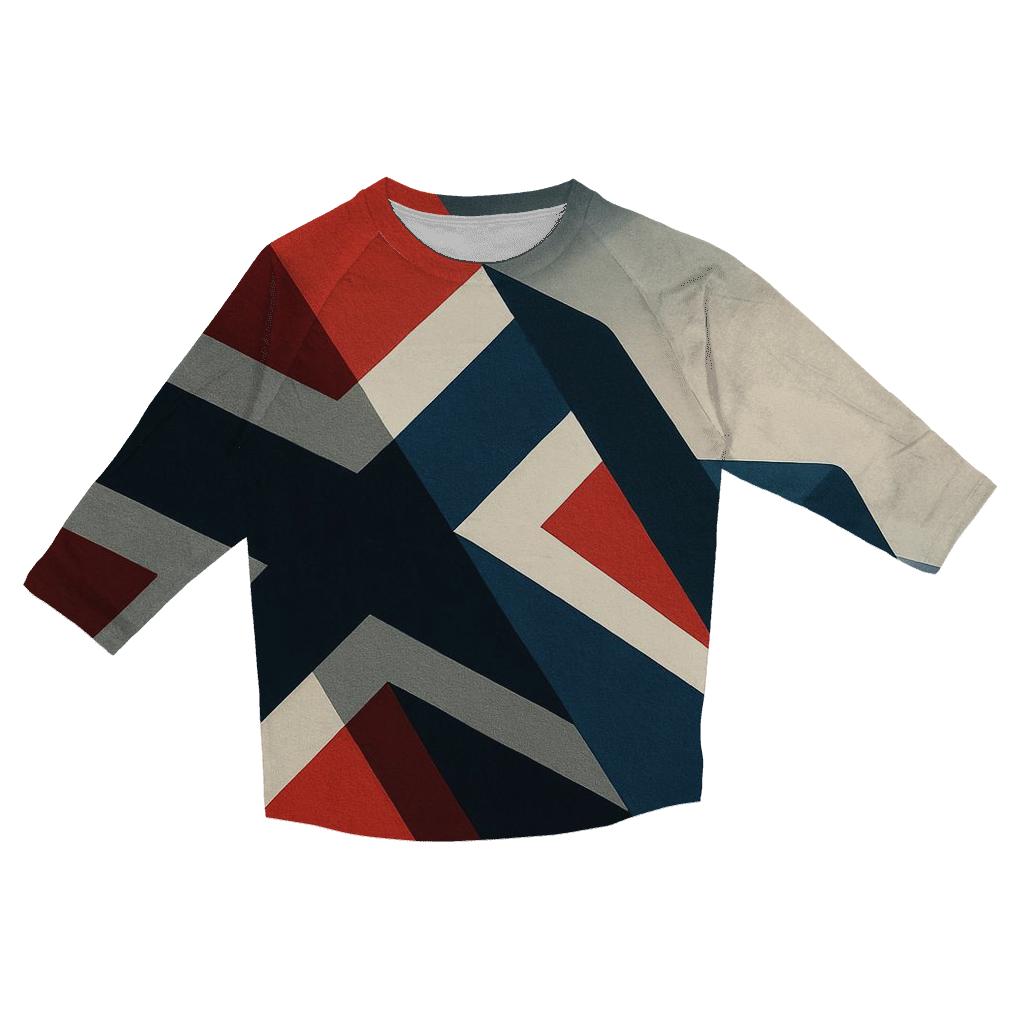 Fjord Geometry casual three quarter sleeve shirts