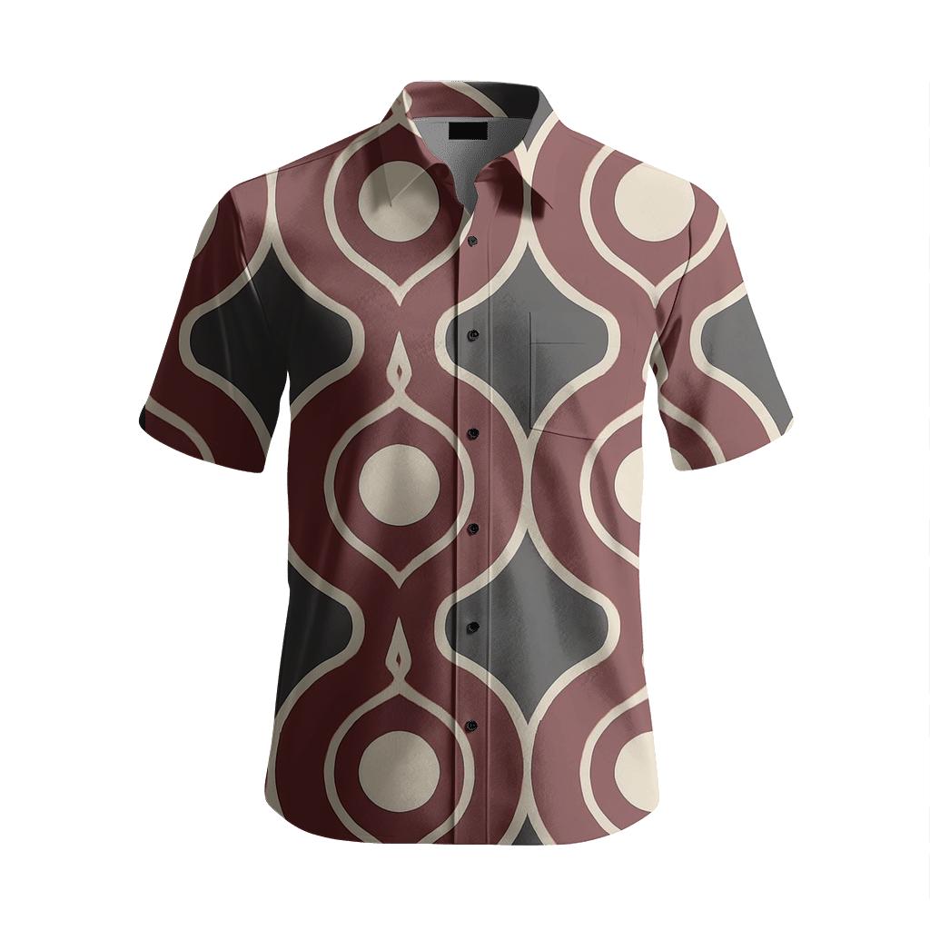 Planetary Ogee Repeat personalized embroidery shirts