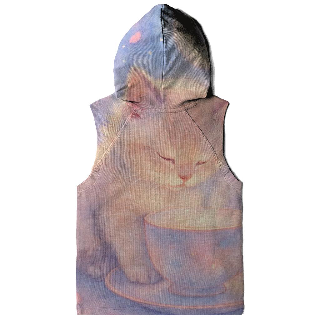 Moonlit Tea Kitten pullover hoodies