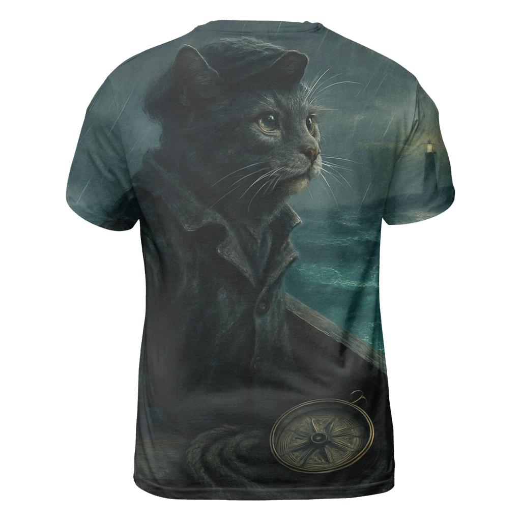 Vintage Sailor Cat trendy printed shirt styles