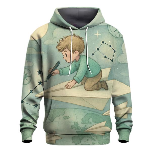 Paperplane Sky Cartographer custom hoodies