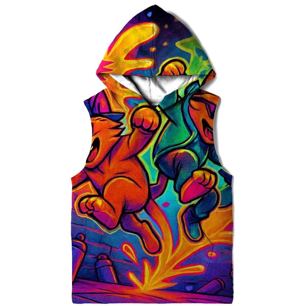 Graffiti Alley Gang Cats graphic hoodies