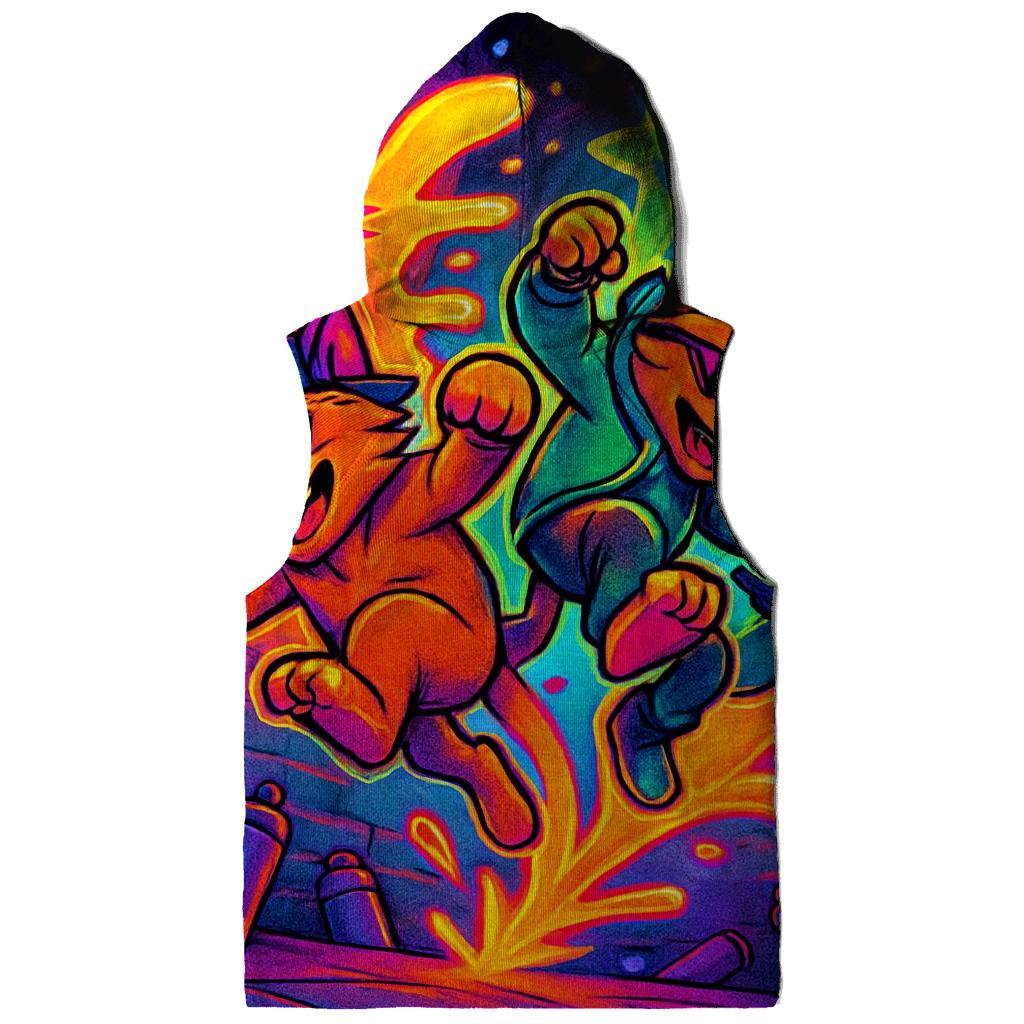 Graffiti Alley Gang Cats graphic hoodies