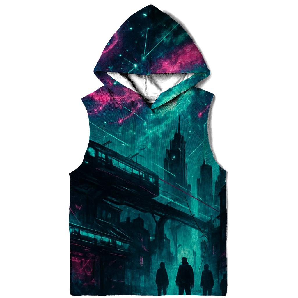 Starlight Graffiti Skyline pullover hoodies