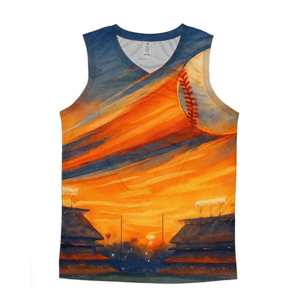 Sunset Home Run Arc custom tank tops