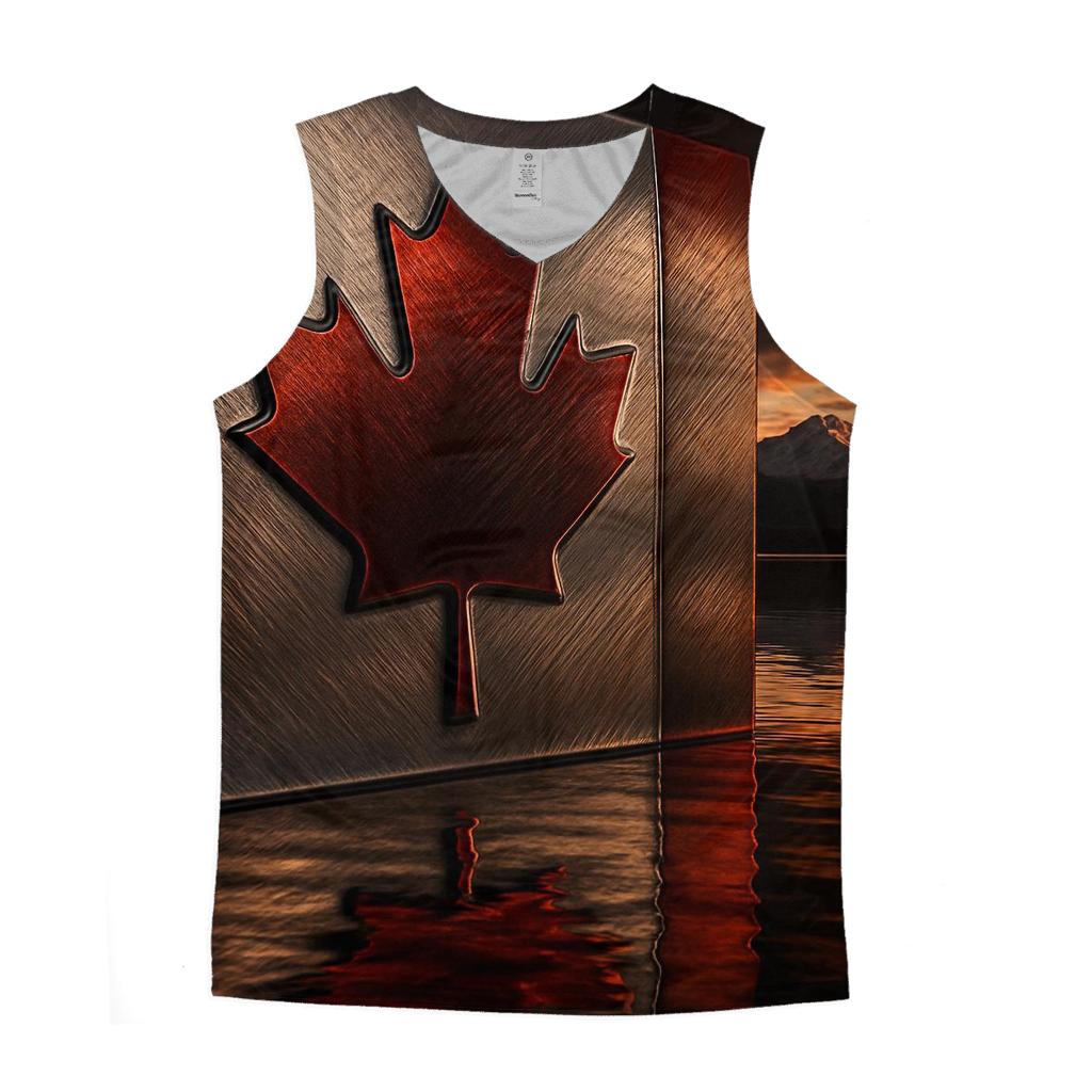 Maple Reflection cotton sleeveless tops