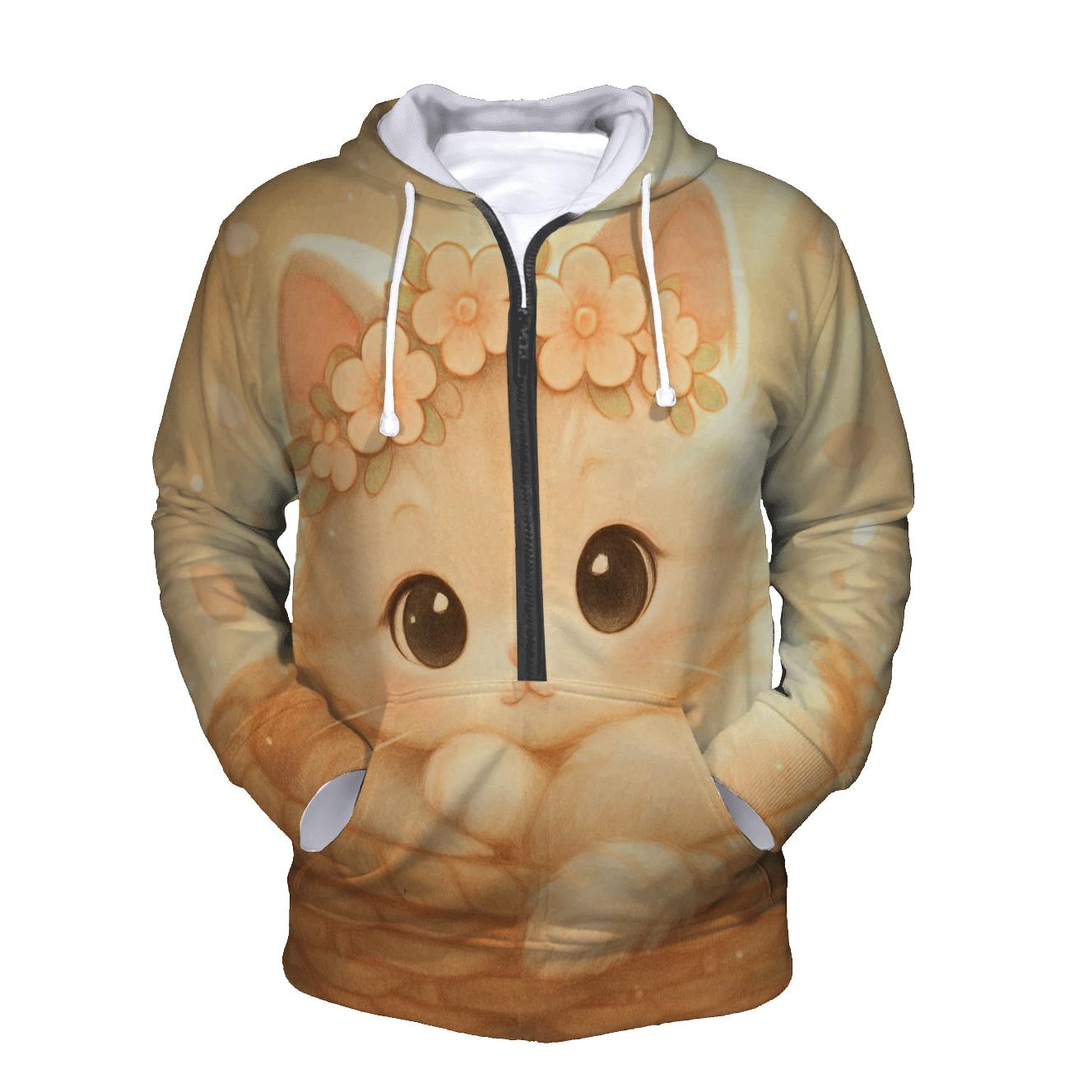 Floral Crown Nap graphic hoodies