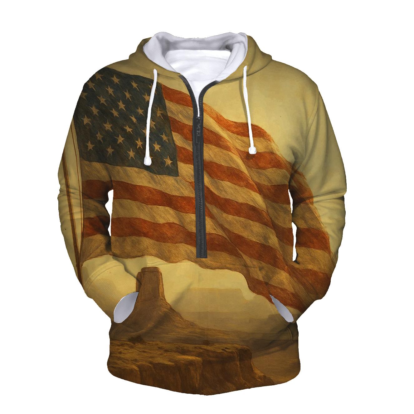 Desert Sentinel Banner designer hoodies