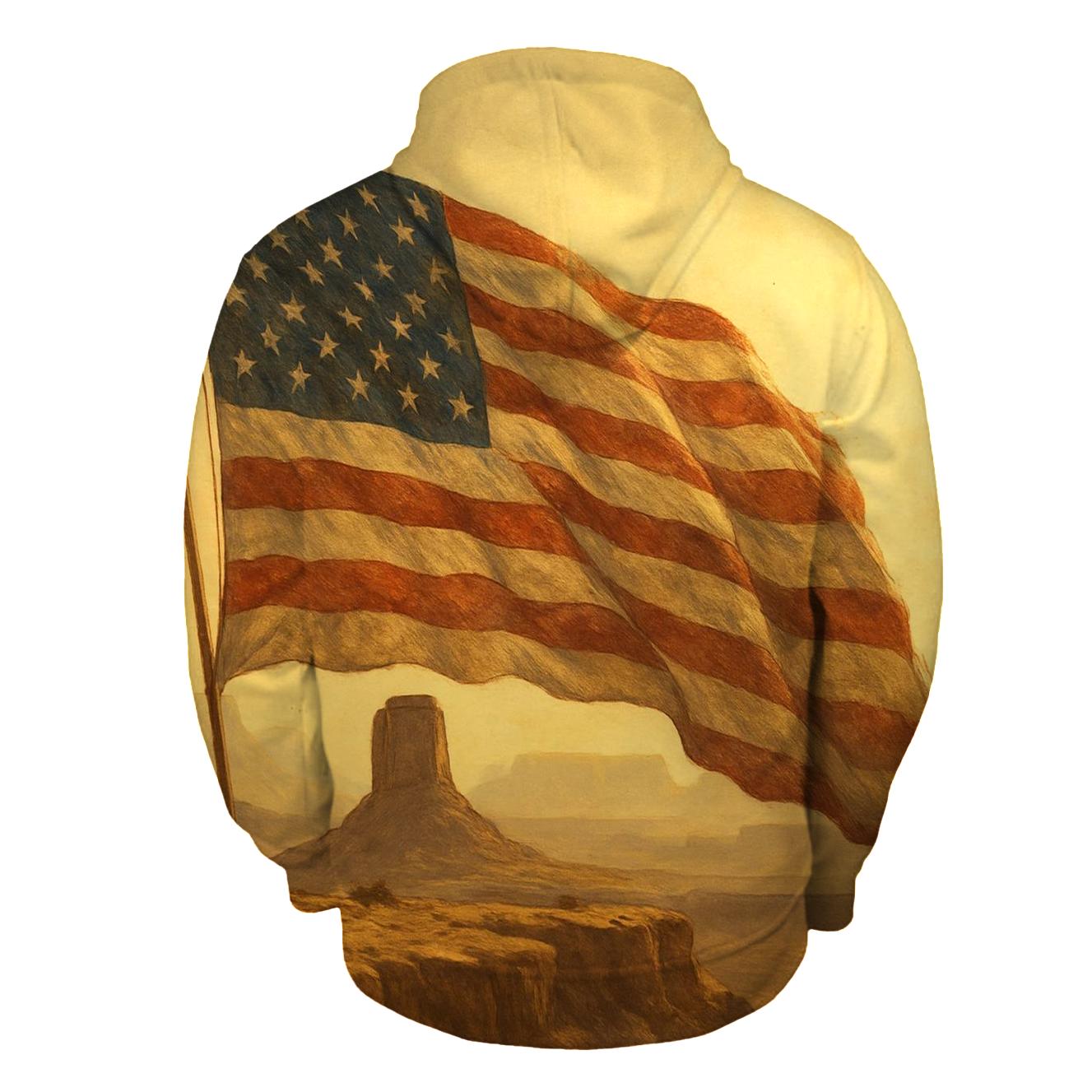 Desert Sentinel Banner designer hoodies