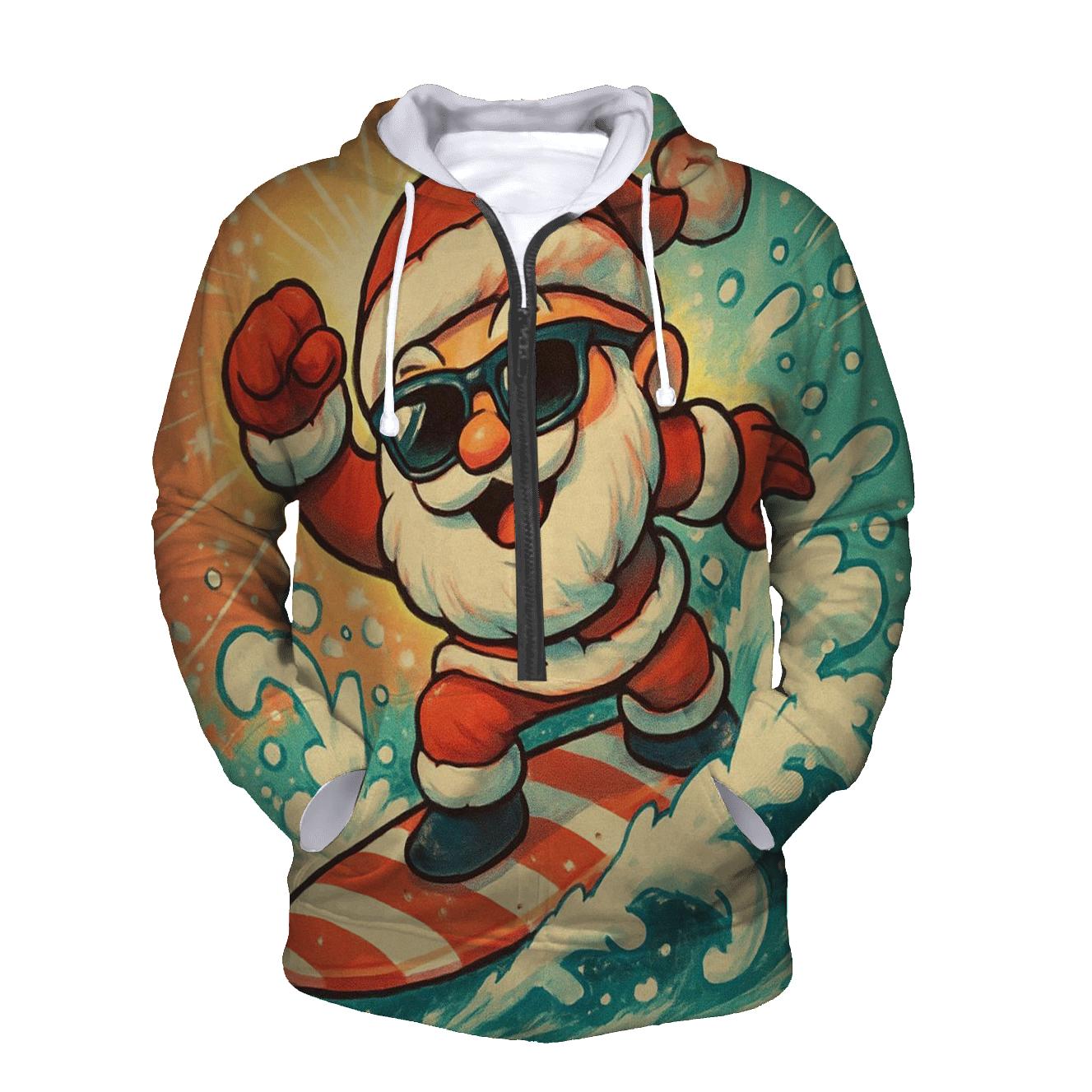 Comic Claus Surf Patrol hoodie designs
