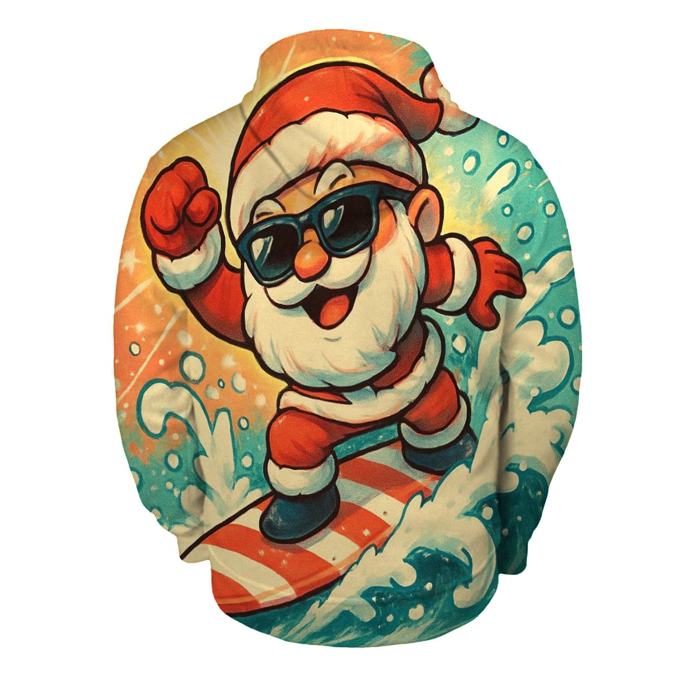 Comic Claus Surf Patrol hoodie designs