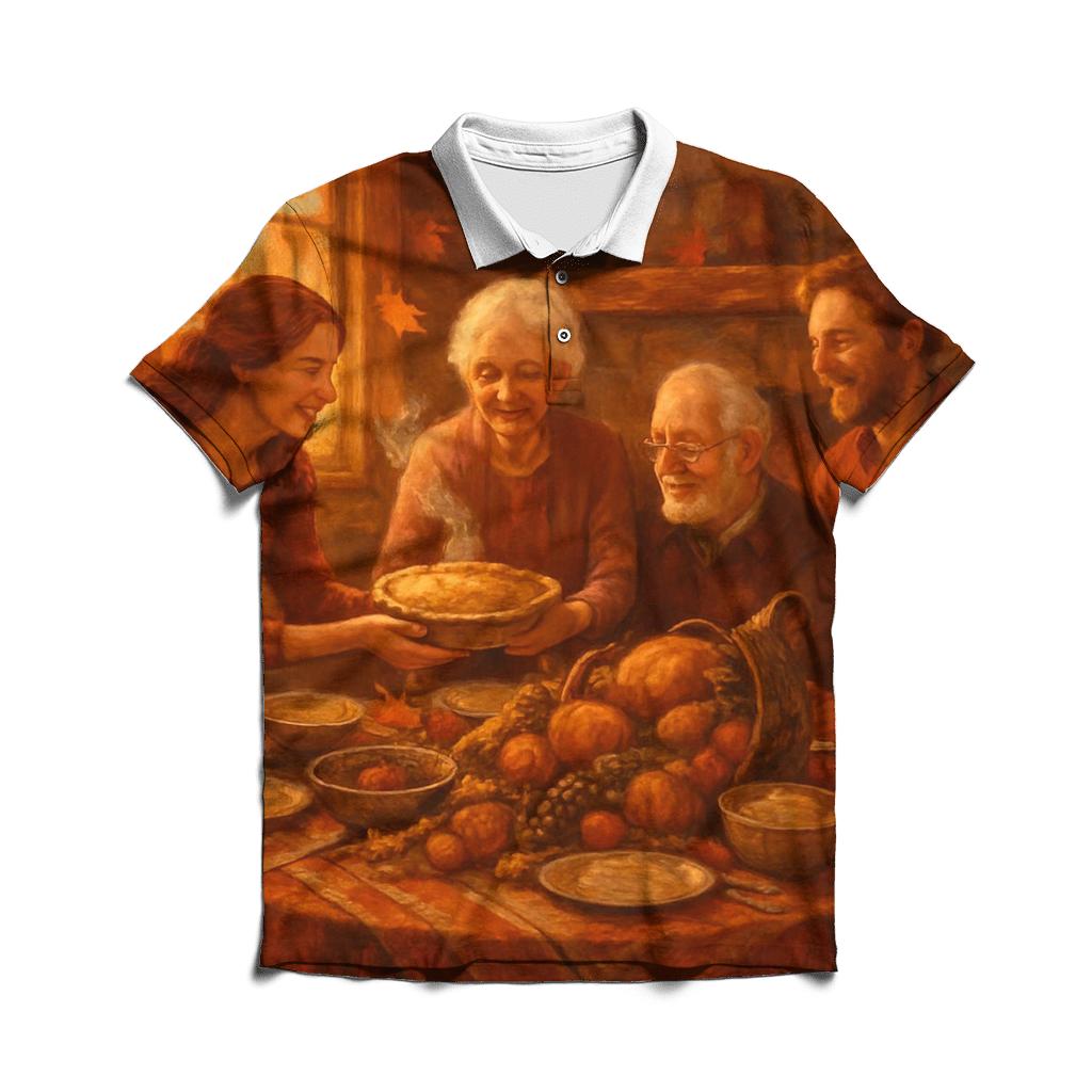 Harvest Hearth Gathering personalized polo shirts