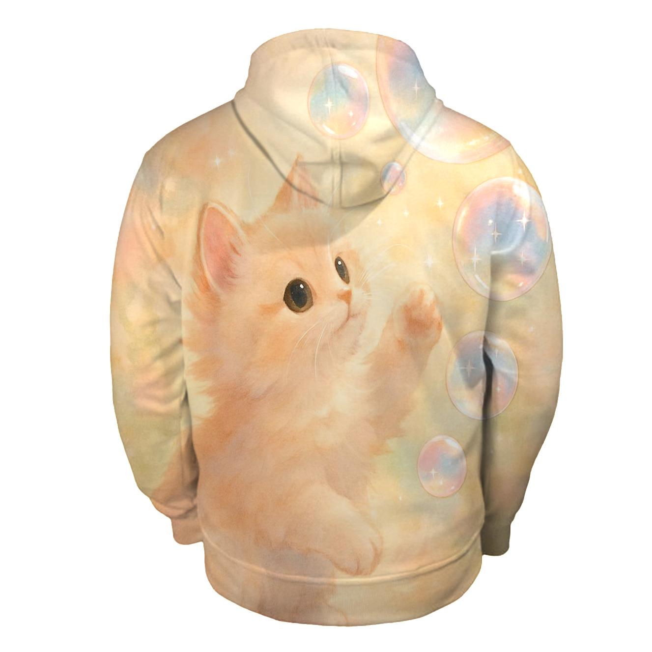 Bubble Dreamer Kitten custom hoodies