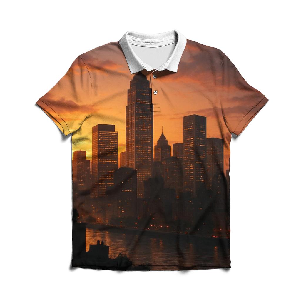 Amber City Afterglow casual sports polo shirts