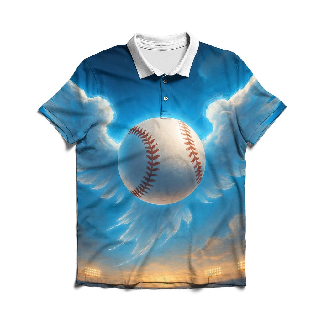 Skyward Baseball With Blue Jays Aura branded logo polo shirts