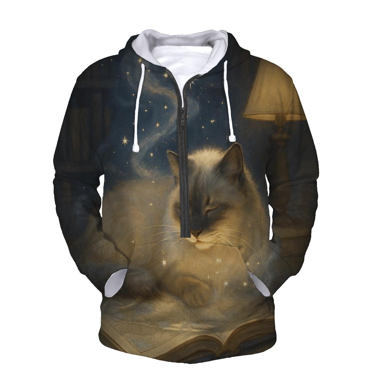 Library Starglow Cat hoodie trends