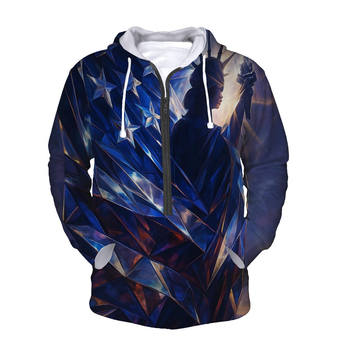 Liberty Prism embroidered hoodies
