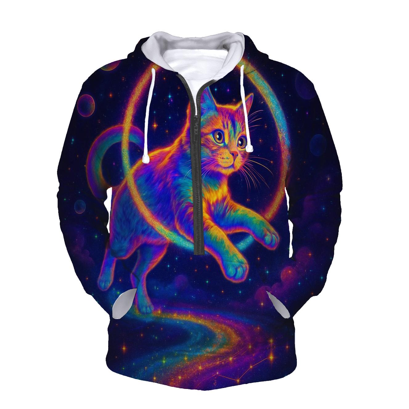 Stardust Acrobat Cat designer hoodies