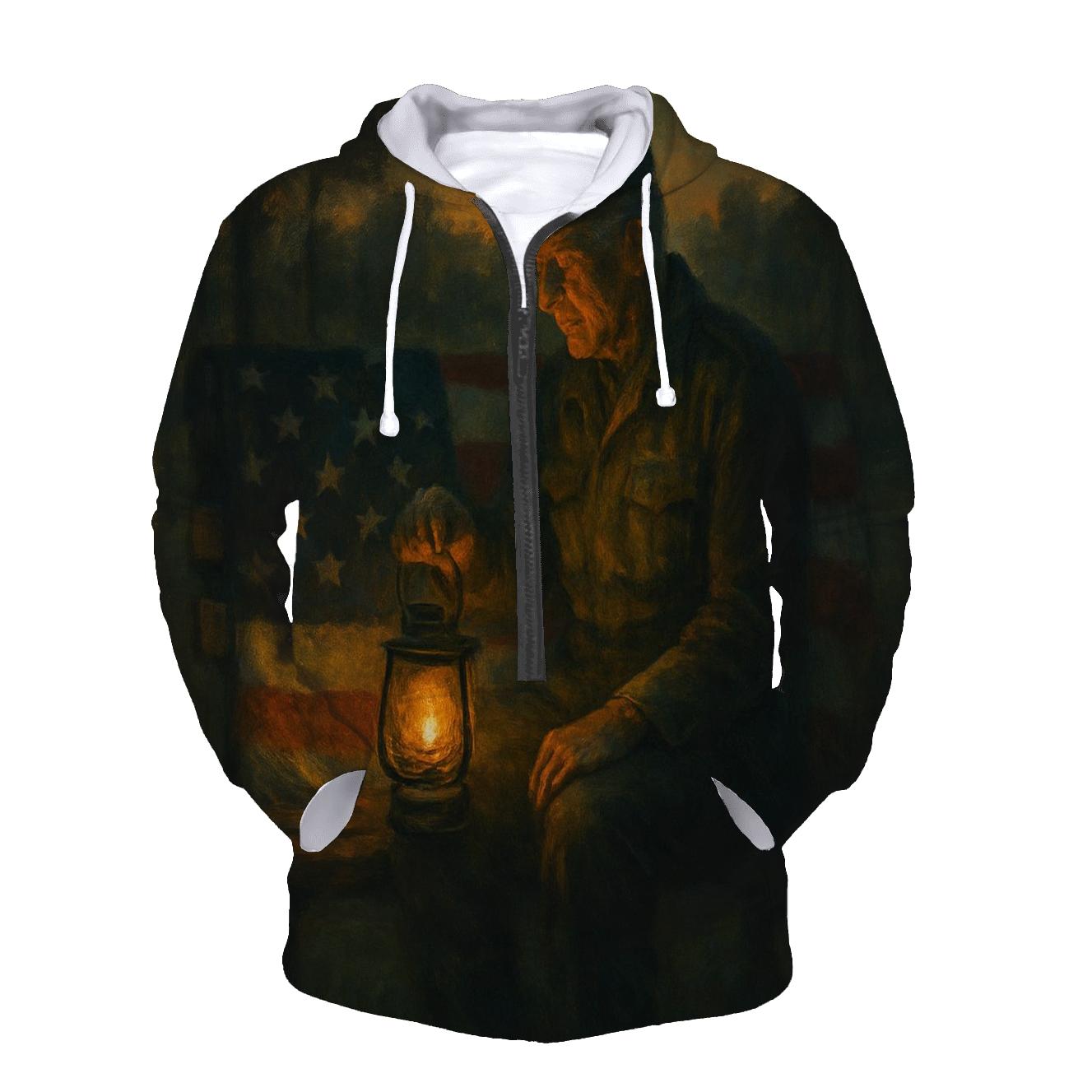 Quiet Watch Lantern graphic hoodies