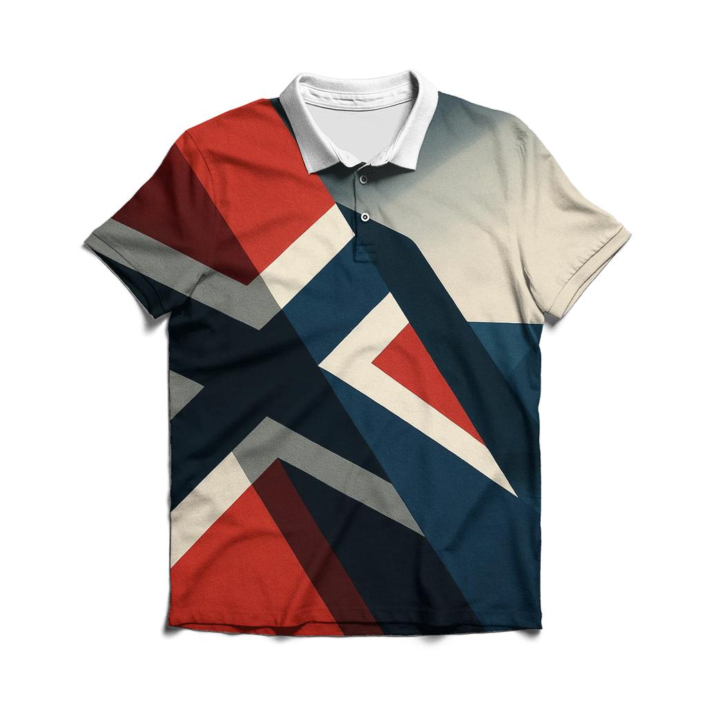 Fjord Geometry branded logo polo shirts