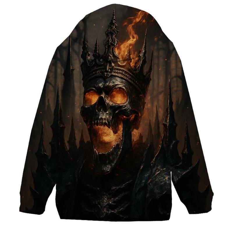 Obsidian Skull Sovereign printed hoodies