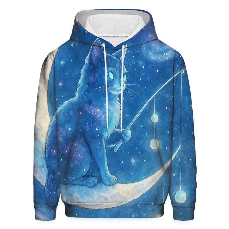 Cosmic Fisher Cat lightweight hoodies