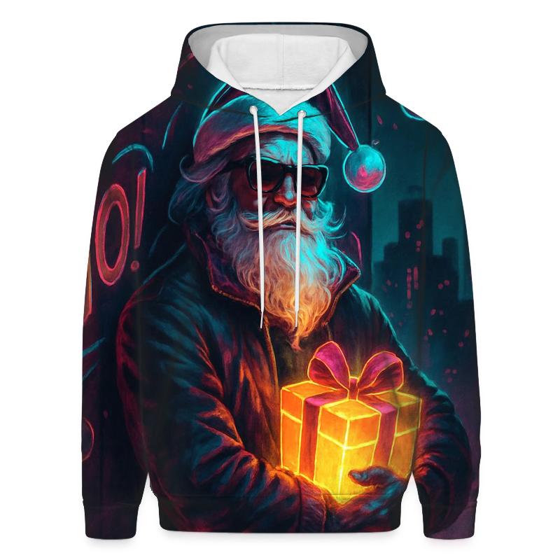 Neon Streetwear Santa hoodie styles