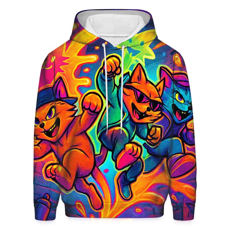 Graffiti Alley Gang Cats custom hoodies