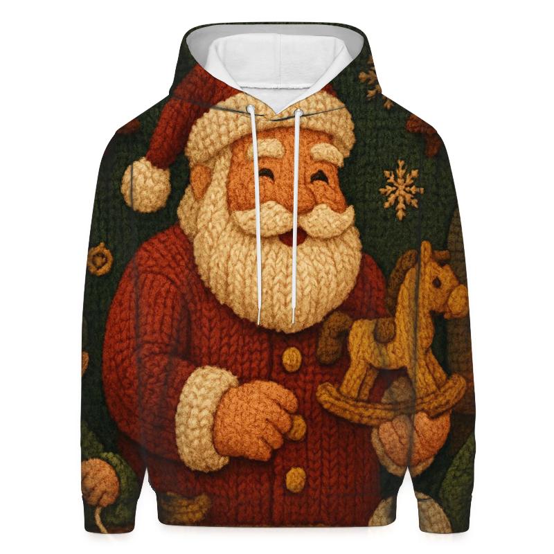 Knitted Workshop Panorama embroidered hoodies