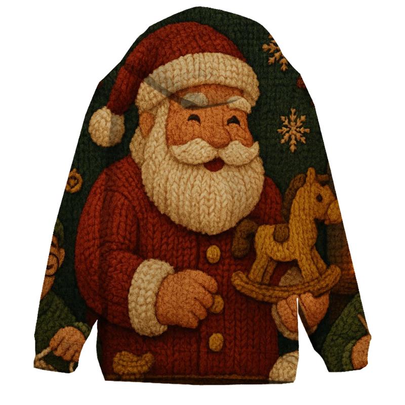 Knitted Workshop Panorama embroidered hoodies