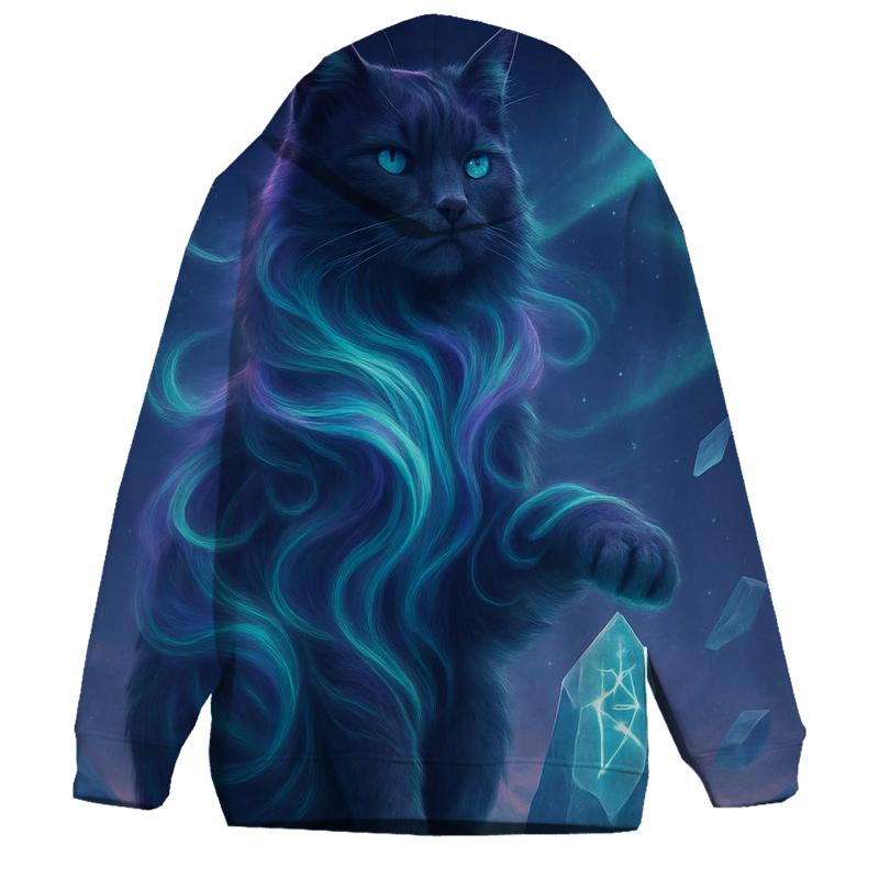 Aurora Guardian Cat premium hoodies