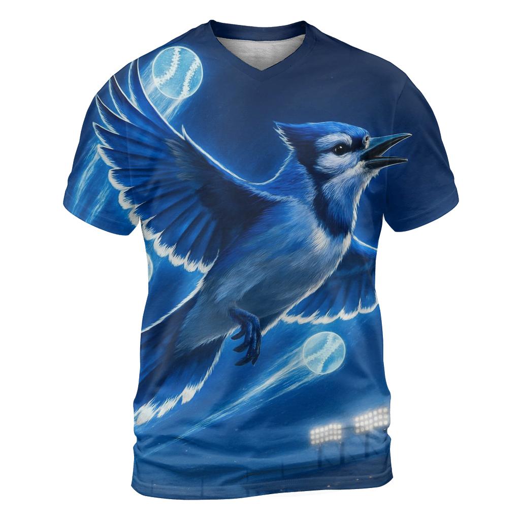 Blue Jays Flight Line creative print fashion shirts